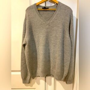 Brooks Brothers baby alpaca sweater with elbow patches